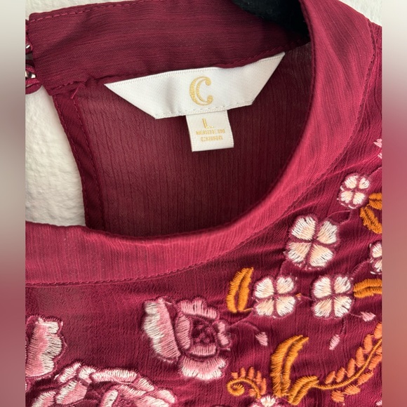 Embroidered, Long Sleeve Blouse - Picture 7 of 12